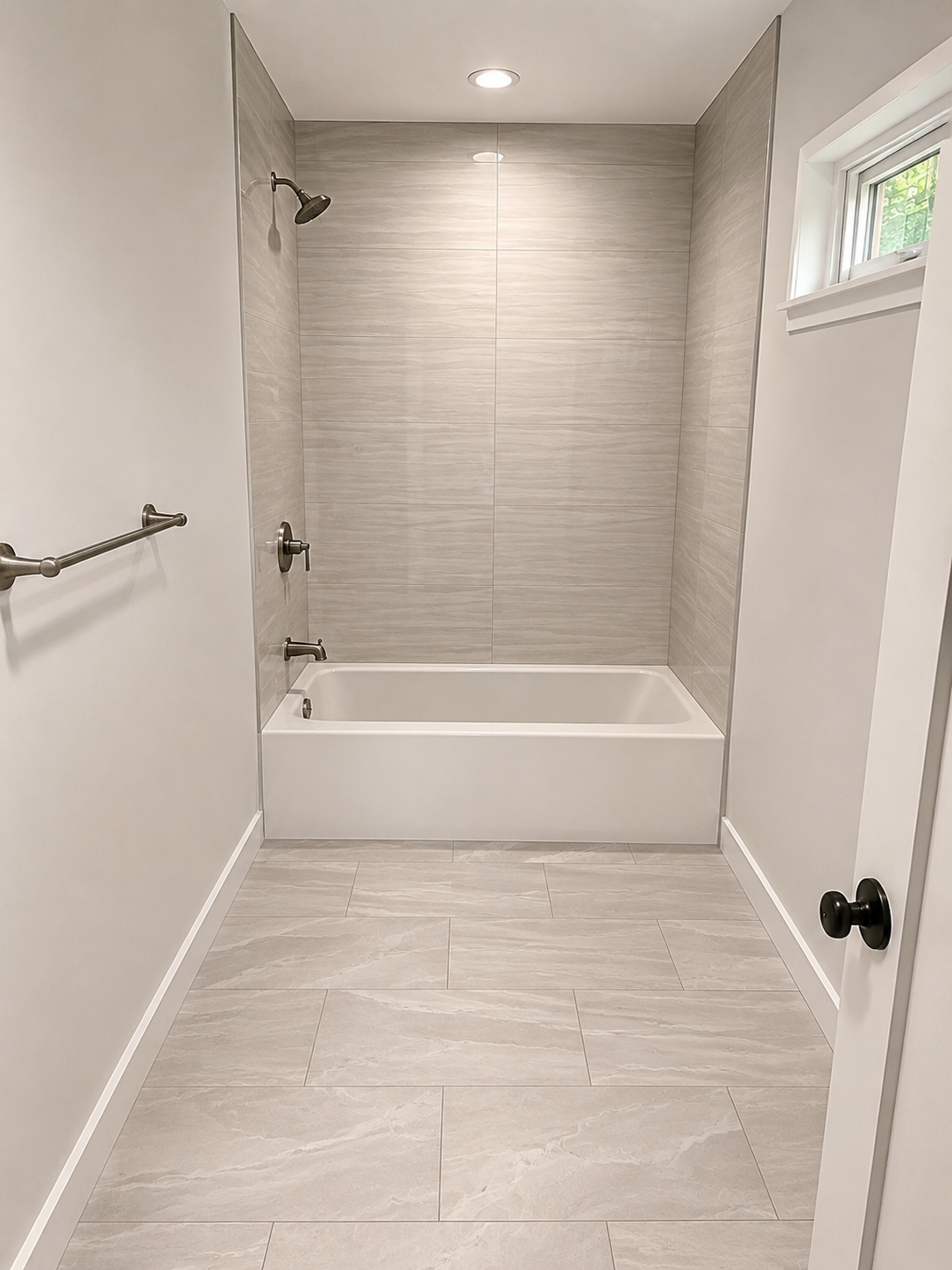 Large-Format Tile Floor